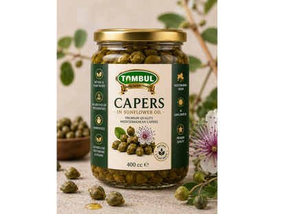 Capers in Sunflower Oil (ثمار الكبر في زيت عباد الشمس)