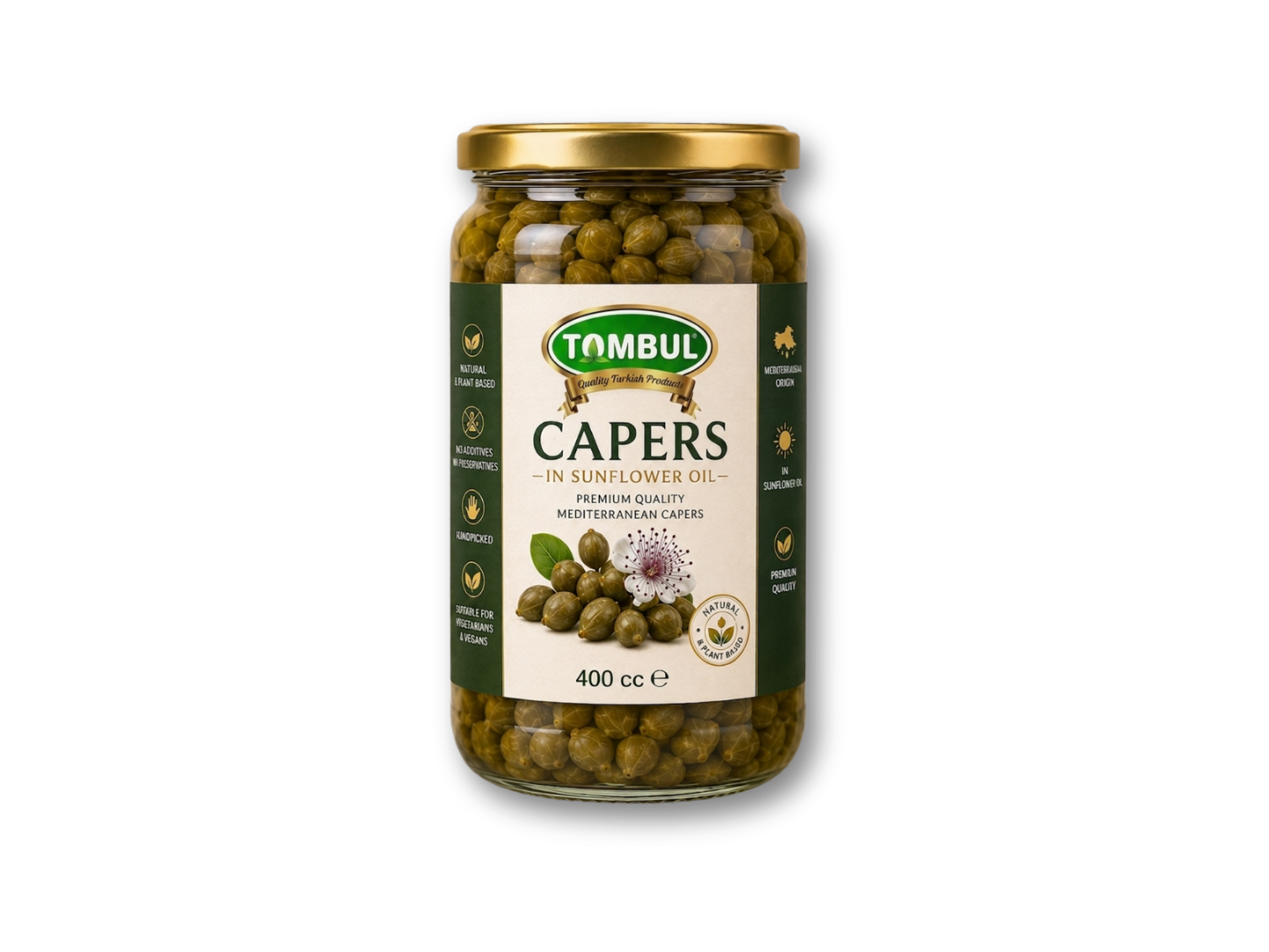 Capers in Sunflower Oil (ثمار الكبر في زيت عباد الشمس)