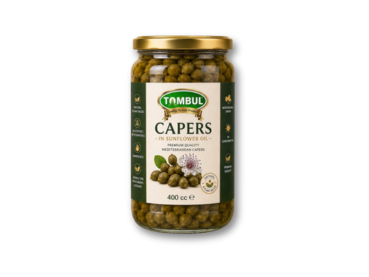 Capers in Sunflower Oil (ثمار الكبر في زيت عباد الشمس)