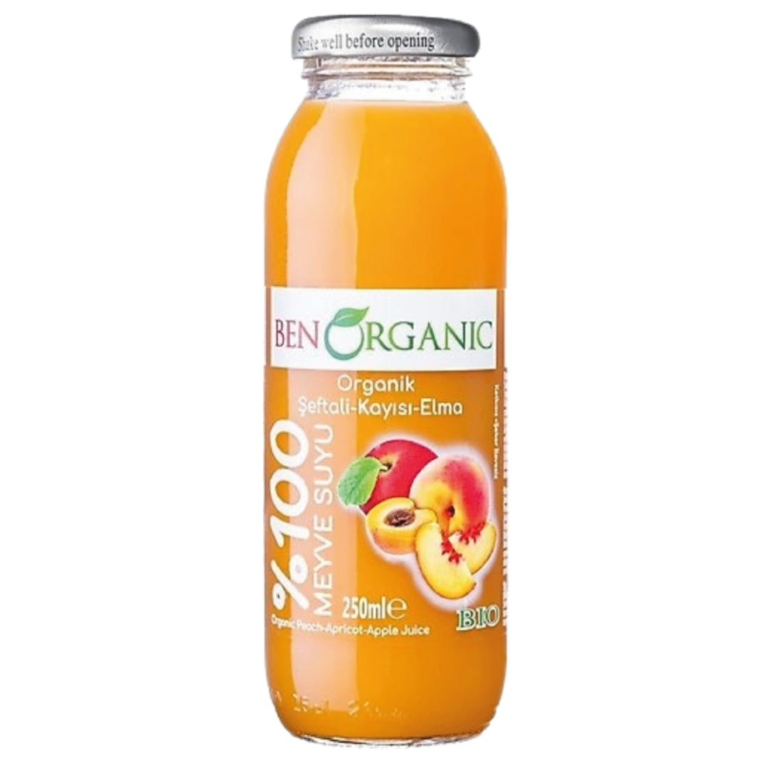 Peach Apricot Apple Juice (عصير الخوخ والمشمش والتفاح)